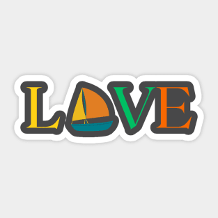 Love Sailing Boats Sticker